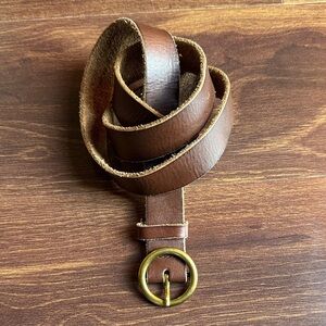 Urban Outfitters Brown Cow Leather Belt Size Small